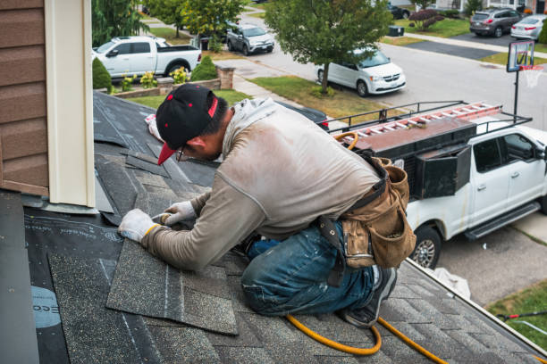 Professional Gutter Repair And Installation technician working in Grove City, OH